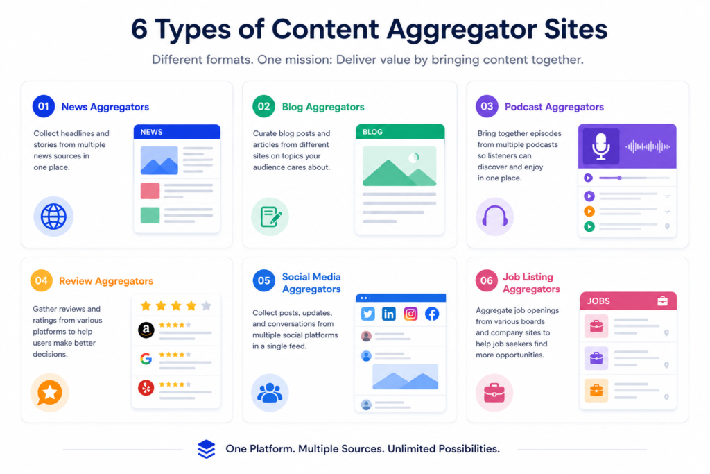 What Is a Content Aggregator Site? Meaning, Benefits, Examples, and How ...